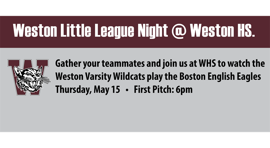 Weston Little League Night @ WHS